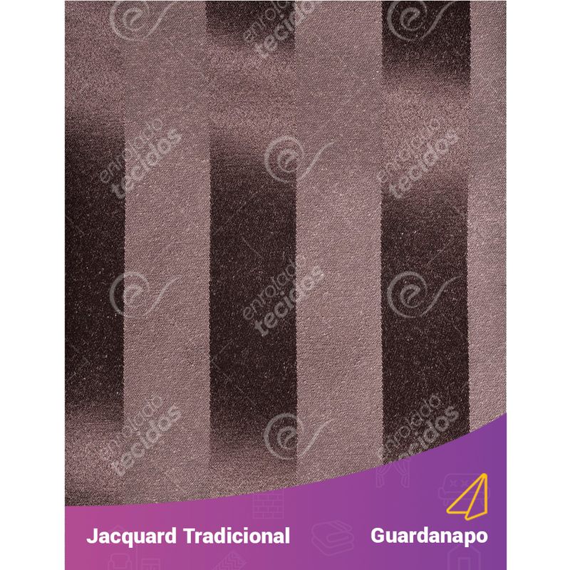 Enrolado Tecidos - guardanapo-tecido-jacquard-marrom-listrado-tradicional.jpg