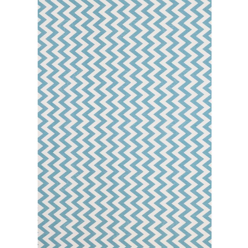 Enrolado Tecidos - tecido-jacquard-estampado-chevron-azul-140m-de-largura