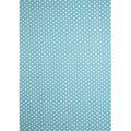 Enrolado Tecidos - tecido-jacquard-estampado-poa-azul-140m-de-largura