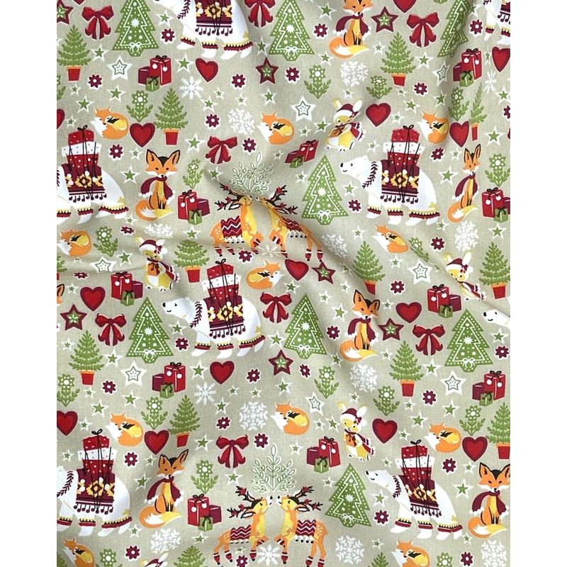 Enrolado Tecidos - https://www.enroladotecidos.com.br/tecido-tricoline-estampado-noite-de-natal-fundo-bege-150m-de-largura/p